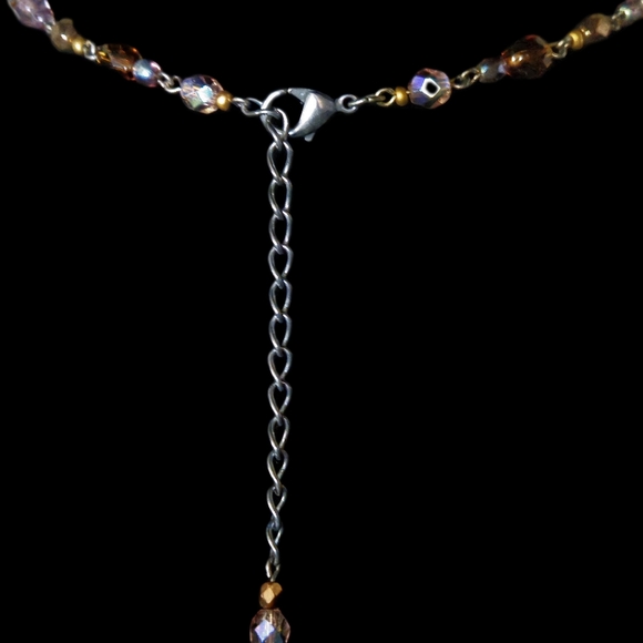 NICKY BUTLER Honey Multi Crystal & Rhinestone Tassel Designer NB Necklace NWT - Picture 8 of 13